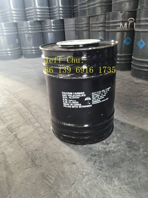 Industrial Grade Calcium Carbide 50-80mm Size 295L/kg Gas Yield Black/Grey Drum for Acetylene Gas Production 50/100kg